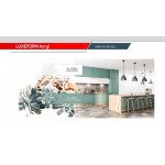 Фасад LuxeForm Acryl GL-301U Каменная роза, глянец, толщина 18,4мм, основа МДФ, обратная сторона-высокопрочное покрытие в цвет